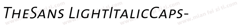 TheSans LightItalicCaps字体转换